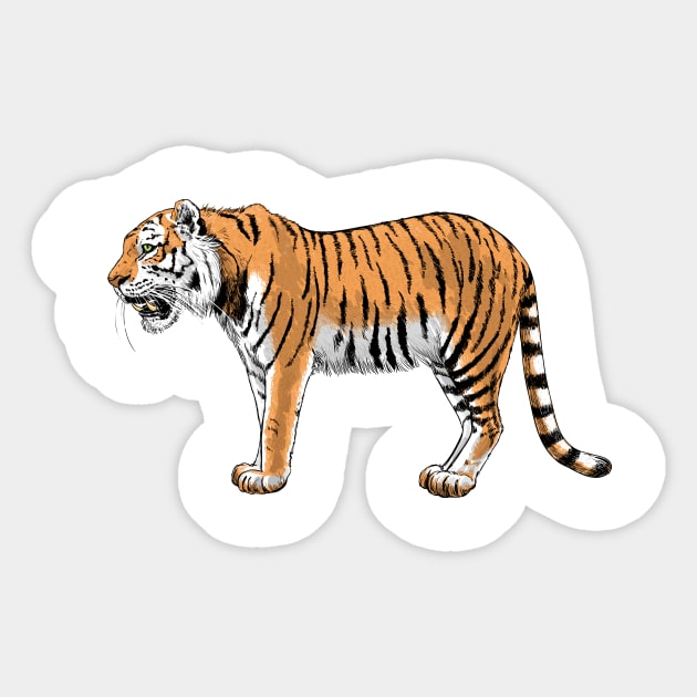 Tiger 2 Sticker by katerinamk